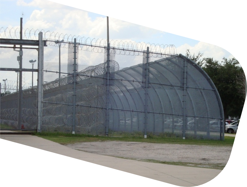 Metal security fencing for high-risk sites.