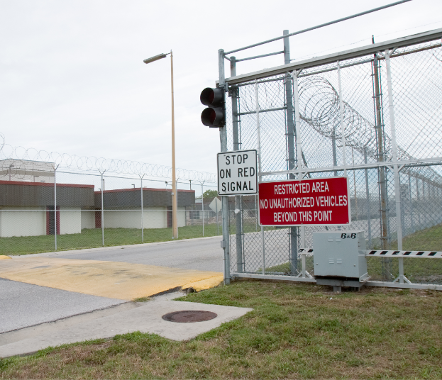 Security fencing for high-risk sites.
