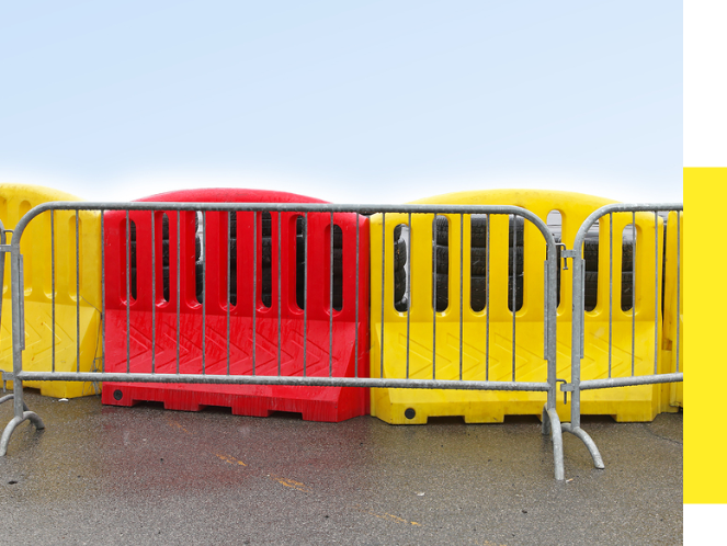 Commercial fencing and temporary barriers.